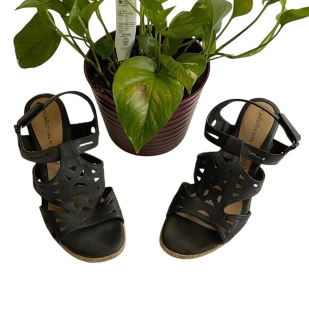 Croft &‎ Barrow Women's Black Wedge Heel Size 7 1/2